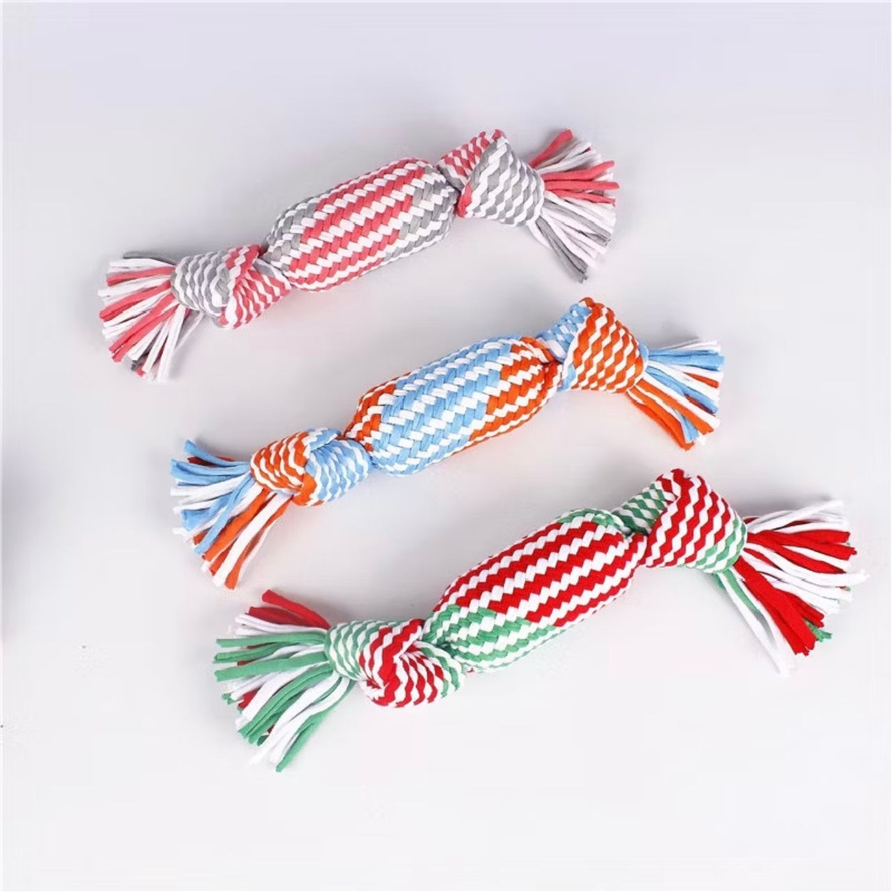 Bite Resistant Dog Rope Toy Pet Interactive Knot Design Dog Chew Rope Puppy Teething Toy