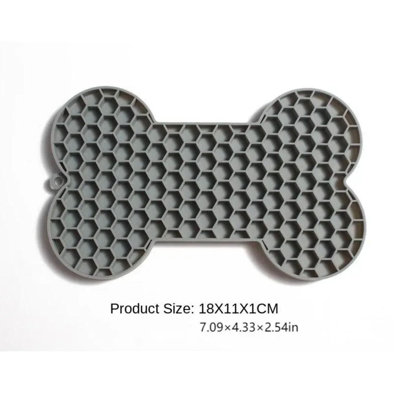 Silicone Dog Lick Mat, Slow Feeder Pet Treat Pad, Bone-Shaped Dog Licking Mat for Anxiety Reduction & Interactive Feeding