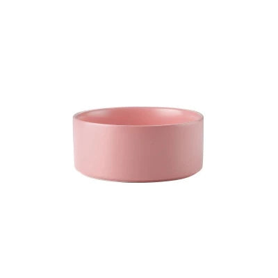 Simple Style Pet Ceramic Bowl Small Mixed Color 13cm Cat Bowl Dog Bowl Food Basin Pet Bowl