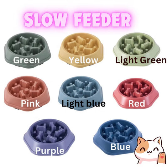 Slow food bowl for pets, Anti-Choking Dog Bowl cat bowl