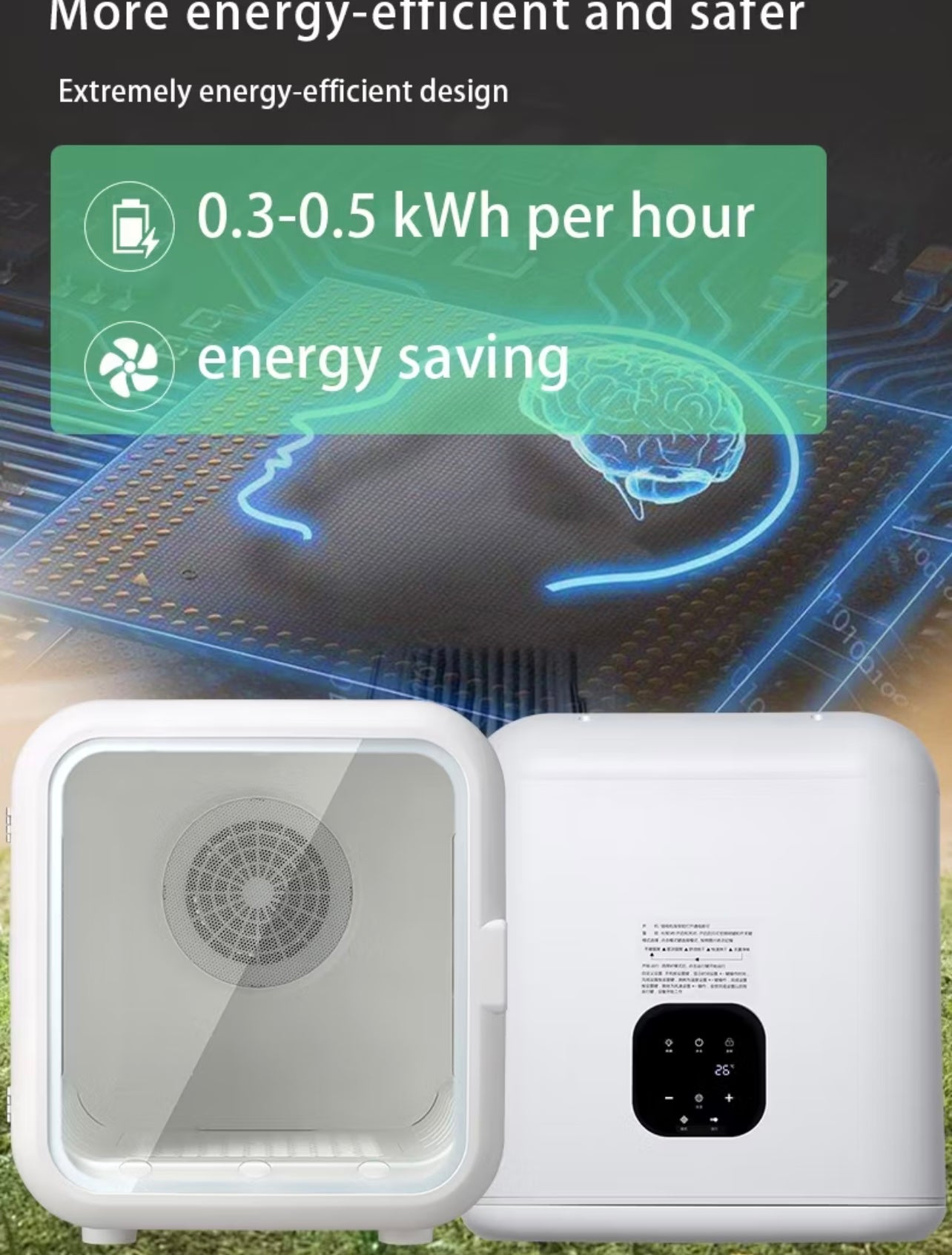 Pet Hair Dryer Box New Style Tempered Glass Door C-Type Bottom Hair Dryer