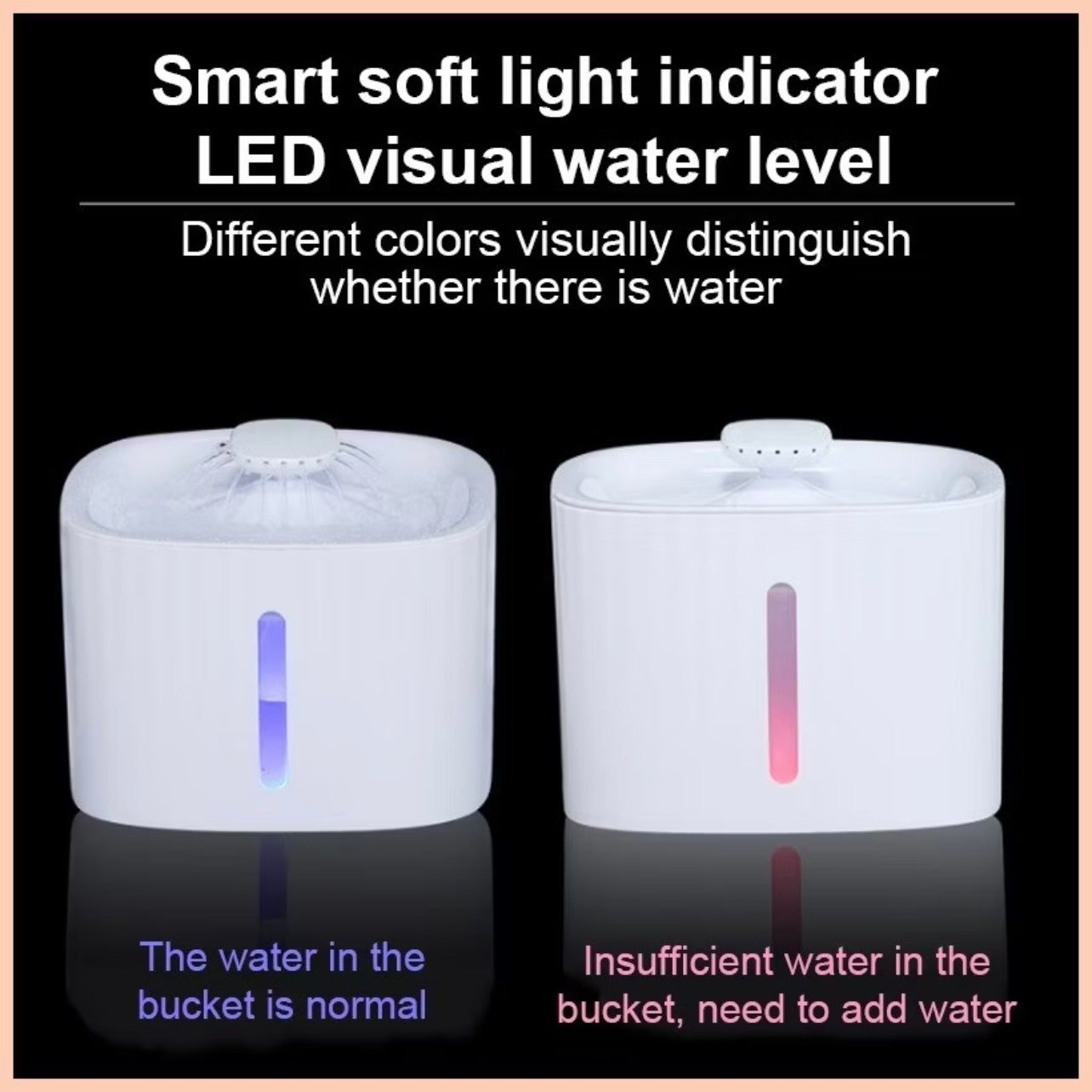 Automatic Pet Water Fountain for Cat and Dogs with Filter 3L