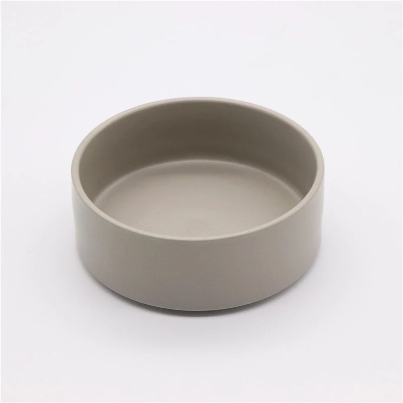 Simple Style Pet Ceramic Bowl Small Mixed Color 13cm Cat Bowl Dog Bowl Food Basin Pet Bowl