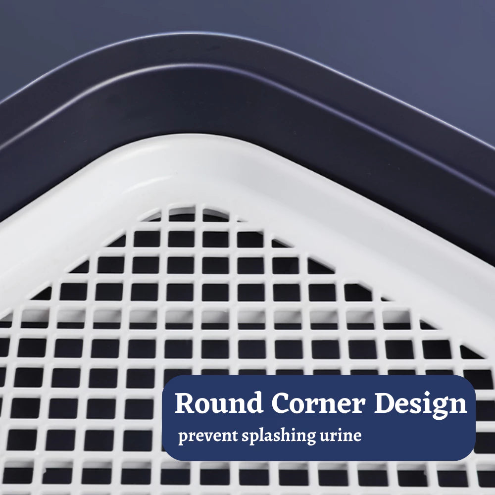 Non-Slip Dog Toilet Tray (Gray)